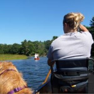 On a little float at Ludington SP (2011).