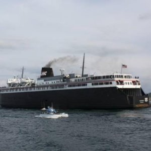 The Badger car ferry, Ludington, Michigan