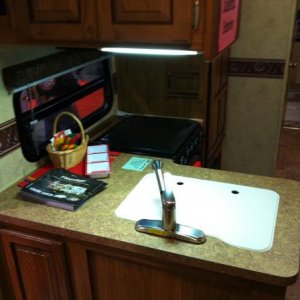 Nice sink and counter space