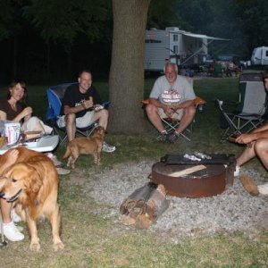 Enjoying fellowship with friends & family Potato Creek S.P. (June 2012)