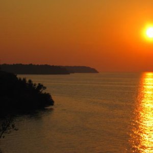 Sunset at Sodus Point, NY coming back home