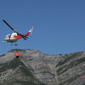 Firefighting helicopters - Kananaskis Country, AB