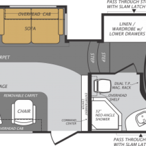 F322RK
Length = 34'2"
Ship Weight = 9,090lbs
GVWR = 11,850lbs
Cargo Capacity = 2,701lbs