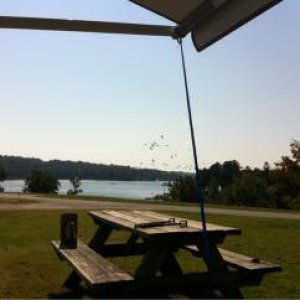 View of lake from site 71