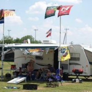 2011 Darlington Speedway.  Going to miss this camper. 2003 Starcraft TravelStar 21SB.