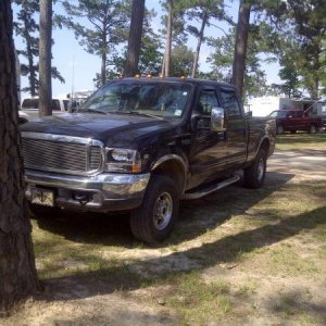 Our 2001 Ford F-250 4X4 6.8L V10 Triton. As my wife calls it the BEAST. Not sure why.