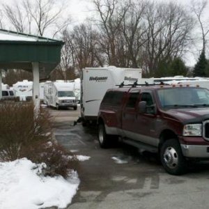 2013-02-08 Picking the new TT up at Labadie RV