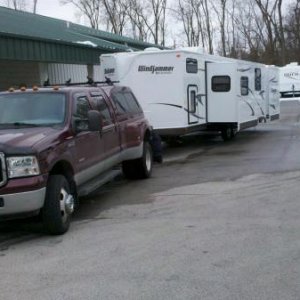 2013-02-08 Picking the new TT up at Labadie RV