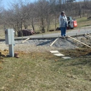 Third step, the landscaping begins... Rock / flower beds garden...  Not done yet...