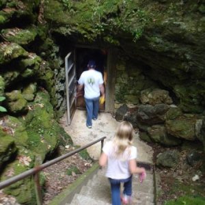 heading into the cave - Florida Caverns SP - Memorial Day wkd