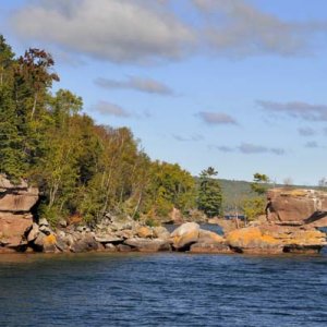 We saw this on a boat tour of the Apostle Islands, near Bayfield, WI, on our way home.