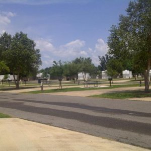 Cypress Bend RV park before the Pipeliners came in for a few months.