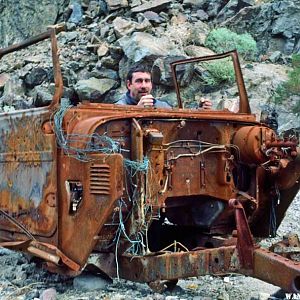 Driving up Goler Cyn can be hard on a rig, even an FJ40 Landcruiser, the best 4x4 ever made.