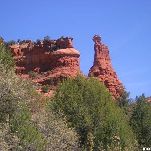 Driving Up Oak Creek Canyon