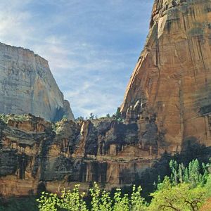 Zion Canyon from the valley floor