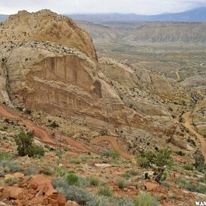 The Burr Trail switchbacks