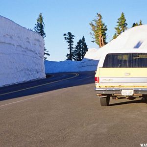 Driving to the Lodge in Early Season