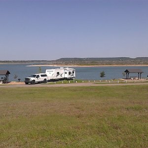 Dana Peaks Park at Stillhouse Hollow Lake, near Killeen TX. I stayed there for a total of 31 days.
For a Army Cor Of Engineers park, this place was ni