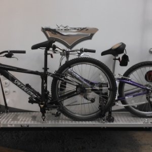 Removed gens and mounted bikes to back carrier