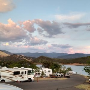 Emigrant Lake - Ashland, OR - Site 15 - July 2015 View from Camp Site