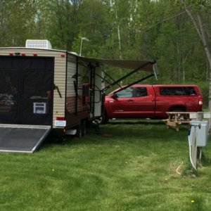 Out Camping - ramp door down.