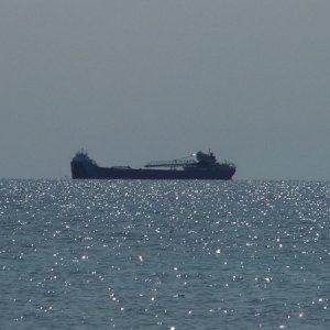 Freighter on Lake Huron