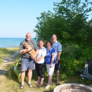 Met fellow FROGS at Harrisville State Park.  Lee and Beth and their fur baby Rusty are on the left.  Patty and I have been talking with them for 4 yea