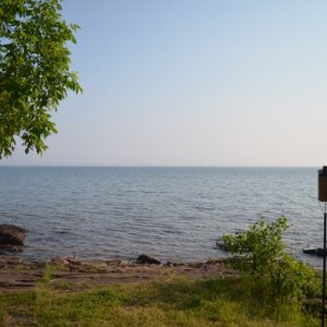 Right on the water of Lake Superior