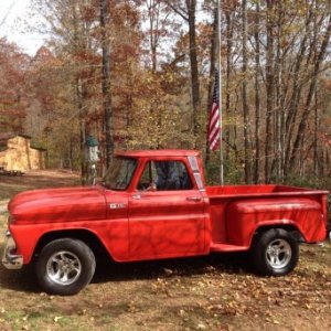 My dad's 1965 Chevy C10 restoration.  He passed shortly after finishing.