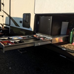 Outside kitchen storage