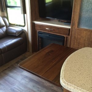 Drawer mod over fireplace - this was a Blue Ridge "should have been" instead of the empty unusable space that was there.