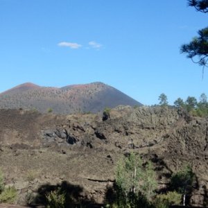 Sunset Crater and lava field