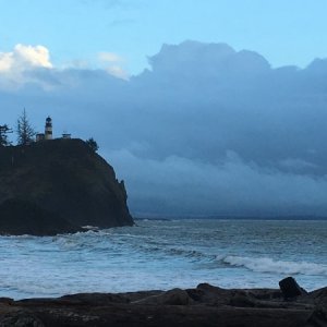 Waikiki beach at Cape Disappointment State Park, WA. Mouth of the Columbia River.