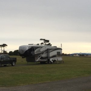 Fort Worden on a cold windy January day. Not too many others in the campground.