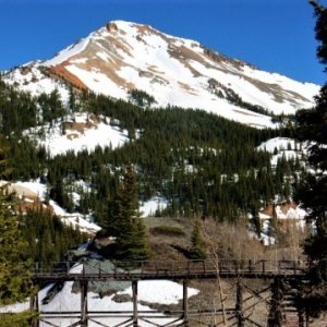 Mining overlook on Hwy 550 between Silverton & Ouray