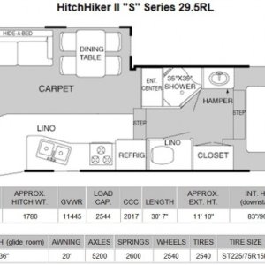 2001 HitchHiker floorplan