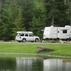 Camped at Seal Bay RV Park, just north of Courtenay British Columbia.