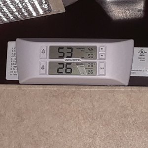 Frig / freezer temp gauge