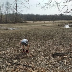 Dried lake bed