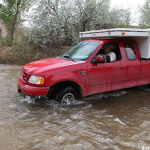 Stew Fording the Fremont River