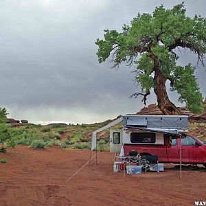 Indian Creek Camp in the Rain