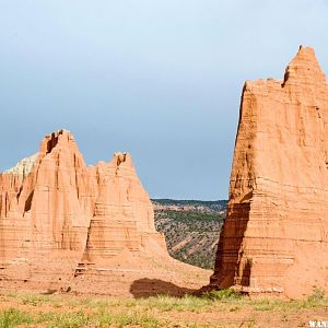 Monoliths in Cathedral Valley