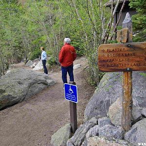 The Bear Lake Start of Flattop Mnt Trail