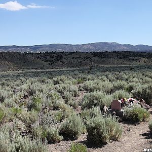 Lone Grave at Pigeon Springs - West of Gold Point