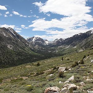 Hiking above Green Creek - Easter Sierra