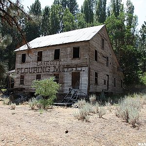 Old grain mill at the mouth of Lake City Canyon