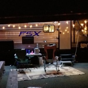 trailer at night