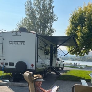 Beebe Bridge along the mighty Columbia River-last 2022 camping trip before winterizing Oct 20