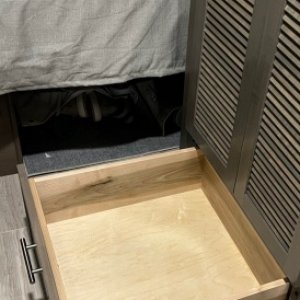 Under W-D drawer