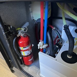 Outside fire extinguisher